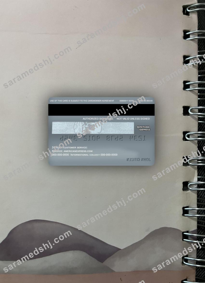 USA Charles Schwab & Co bank american express credit card photolook back